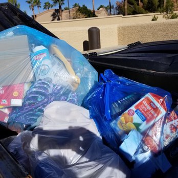 San Posada by Mark-Taylor - Your sorted recycling (in blue bags) just ends up in the regular trash dumpsters here. What a joke! - Apartments Near Me - Mesa, Arizona