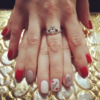 Dolphin Spa - Valentine's Day nails came out perfect! - Nail Salons Near Me - Brooklyn, New York Dolphin Spa - Valentine's Day nails came out perfect! - Nail Salons Near Me - Brooklyn, New York