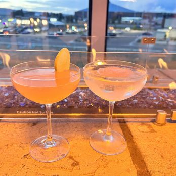 Pause Ultra Lounge - two cocktails with a view of the city - Sushi Bars Near Me - Black Forest, Colorado