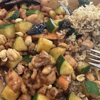 Royal Wok - King Pao chicken/zucchini. I had separated the chilis out. - Chinese Near Me - Orange, California Royal Wok - King Pao chicken/zucchini. I had separated the chilis out. - Chinese Near Me - Orange, California