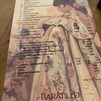 El Baratillo - Menu - Spanish Near Me - Seville, SE