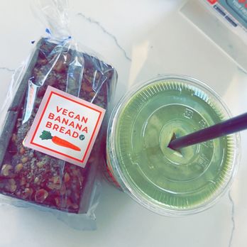 Carrot Express - Banana bread and skinny green power smoothie - Juice Bars & Smoothies Near Me - Weston, Florida
