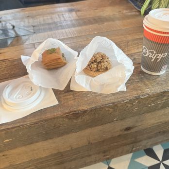 Dripp - Pistachio and cashew baklava - Coffee & Tea Near Me - Fullerton, California
