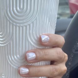 Funny Bunny Chrome Gel Manicure