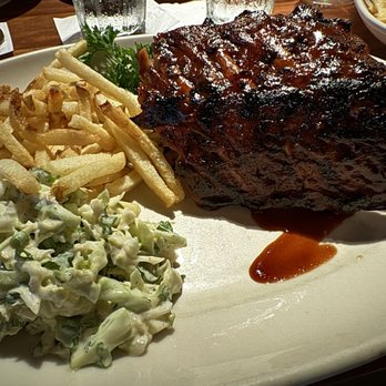 Hillstone Restaurant - KNIFE & FORK BARBECUE RIBS served with fries and coleslaw - New American Near Me - Winter Park, Florida Hillstone Restaurant - KNIFE & FORK BARBECUE RIBS served with fries and coleslaw - New American Near Me - Winter Park, Florida