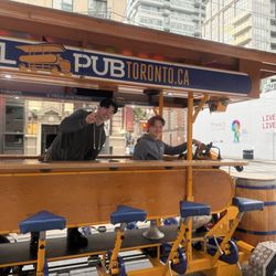 Owen & Sean, our Amazing Pedal Pub Pilots.