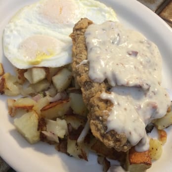 Pitt's Stop Restaurant - Chicken fried steak with eggs over easy and home style potatoes...yuummmmo - Breakfast & Brunch Near Me - Sacramento, California Pitt's Stop Restaurant - Chicken fried steak with eggs over easy and home style potatoes...yuummmmo - Breakfast & Brunch Near Me - Sacramento, California