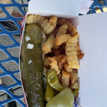 Superdawg Drive-In - Superdawg and fries - Hot Dogs Near Me - Chicago, Illinois