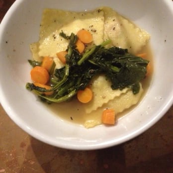 Coltivare - Duck ravioli in a lemon Parmesan broth. - Italian Near Me - Houston, Texas Coltivare - Duck ravioli in a lemon Parmesan broth. - Italian Near Me - Houston, Texas
