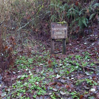 Mill Creek Nature Preserve - Its a sign to nowhere... evidently a trail that once was. - Parks Near Me - Mill Creek, Washington Mill Creek Nature Preserve - Its a sign to nowhere... evidently a trail that once was. - Parks Near Me - Mill Creek, Washington