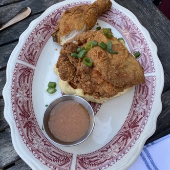 Haberdish - Chicken and waffles on the brunch menu - Southern Near Me - Charlotte, North Carolina Haberdish - Chicken and waffles on the brunch menu - Southern Near Me - Charlotte, North Carolina