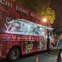 Exterior outside entrance of Bachi Yaki - Food Truck - Los Angeles, California Exterior outside entrance of Bachi Yaki - Food Truck - Los Angeles, California