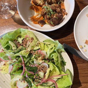Trestles Restaurant - Butter lettuce salad and cauliflower app - yummy! - New American Near Me - Capitola, California Trestles Restaurant - Butter lettuce salad and cauliflower app - yummy! - New American Near Me - Capitola, California