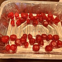 Beerntsen's Candies - Cherries on wire for Christmas tree
