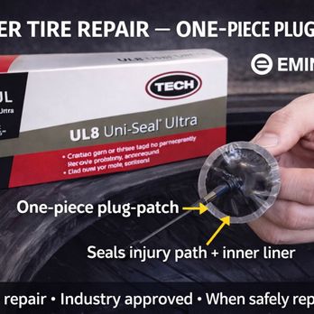 Eminent Tow & Tire - Professional plug-patch tire repair performed from inside the tire for a safe, long-lasting seal. Mobile service available across Maui. - Towing Near Me Eminent Tow & Tire - Professional plug-patch tire repair performed from inside the tire for a safe, long-lasting seal. Mobile service available across Maui. - Towing Near Me