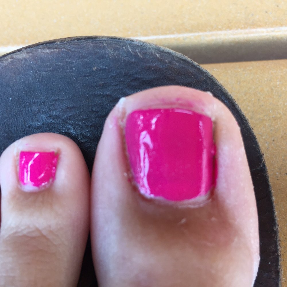 K Nails - Butchered pedi. - Nail Salons Near Me - Lake Placid, New York