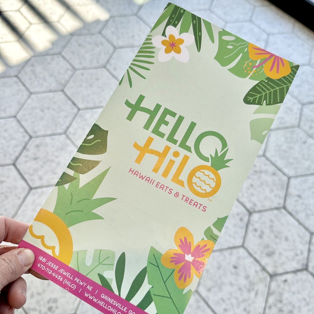 Hello Hilo - Menu front cover - Breakfast & Brunch Near Me - Gainesville, Georgia Hello Hilo - Menu front cover - Breakfast & Brunch Near Me - Gainesville, Georgia