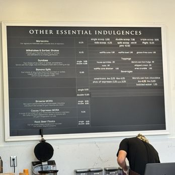 Mora Iced Creamery - Menu prices - Ice Cream & Frozen Yogurt Near Me - Las Vegas, Nevada