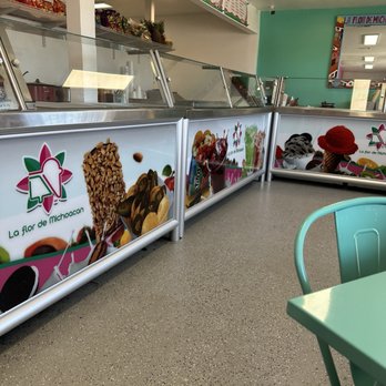 La Flor De Michoacan - Inside you can enjoy your treats sitting inside. - Ice Cream & Frozen Yogurt Near Me - Phoenix, Arizona La Flor De Michoacan - Inside you can enjoy your treats sitting inside. - Ice Cream & Frozen Yogurt Near Me - Phoenix, Arizona