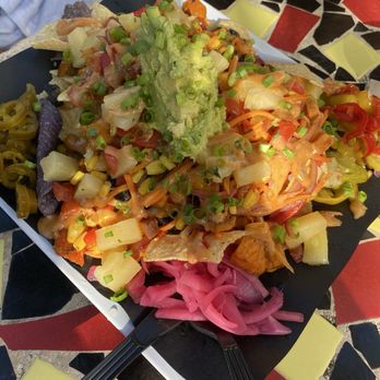 Yellow Dog Eats Kitchen & Bar - Vegetarian Nachos - Bars Near Me - New Smyrna Beach, Florida