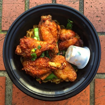 Mama Chow's Kitchen - Spicy Lollipop Wings with garlic noodles. Amazing! - Food Trucks Near Me - Portland, Oregon Mama Chow's Kitchen - Spicy Lollipop Wings with garlic noodles. Amazing! - Food Trucks Near Me - Portland, Oregon