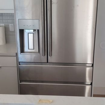 Precision Appliance Repair - Electrolux refrigerator with a brand new door - Appliances & Repair Near Me Precision Appliance Repair - Electrolux refrigerator with a brand new door - Appliances & Repair Near Me