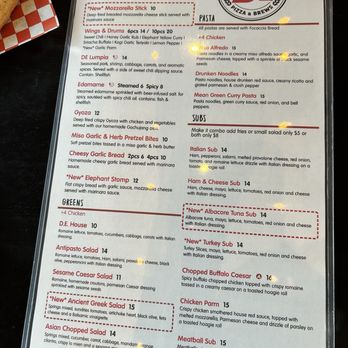 Drunken Elephant Pizza & Brews - Sept 2025 food menu - Pizza Near Me - Temecula, California Drunken Elephant Pizza & Brews - Sept 2025 food menu - Pizza Near Me - Temecula, California