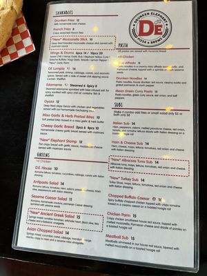 Menu photo 5 Drunken Elephant Pizza & Brews Temecula, CA Menu photo 5 Drunken Elephant Pizza & Brews Temecula, CA