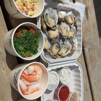 Clausen Oysters - Seafood Tower for two- TOGO - Seafood Near Me - North Bend, Oregon Clausen Oysters - Seafood Tower for two- TOGO - Seafood Near Me - North Bend, Oregon