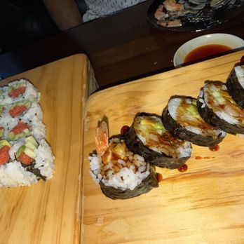 Musashi - Spicy tuna roll and shrimp tempura roll - Sushi Bars Near Me - Frisco, Texas