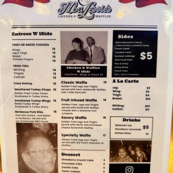 Ma Lessie's Chicken and Waffles - Menu - July 2026 - VN - Waffles Near Me - Philadelphia, Pennsylvania