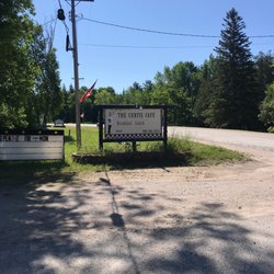 Curtis Cafe - Sign by the road