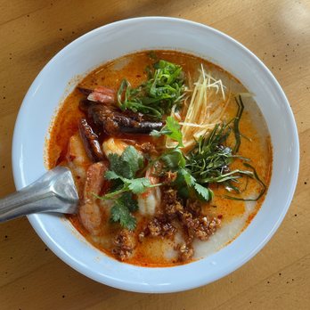 Secret Congee - Tom Yum Shrimp Congee - Asian Fusion Near Me - Seattle, Washington