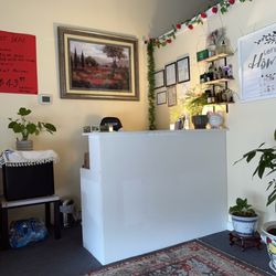Sunflower Massage - The front desk.