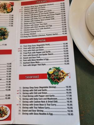 Menu photo 4 Thai Ocean Los Angeles, CA