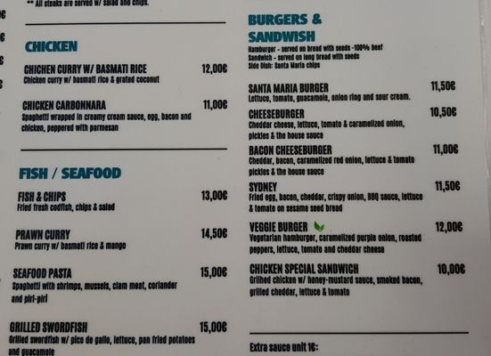 Menu photo 1 Santa Maria Lagos, 08