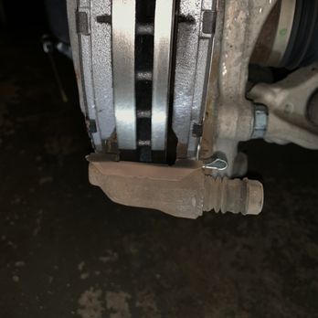 Castrol Premium Lube Express - On the right brake pad the metal hook should not be on the bottom but on top like the left pad - Car Wash Near Me - Linden, New Jersey