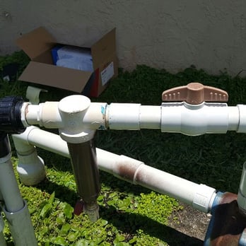 Sprinkler Pro - Before picture of main line that needed a Inline filter replaced. - Irrigation Near Me - Hollywood, Florida Sprinkler Pro - Before picture of main line that needed a Inline filter replaced. - Irrigation Near Me - Hollywood, Florida