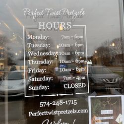 Perfect Twist Pretzels - Hours as of 12/22/23