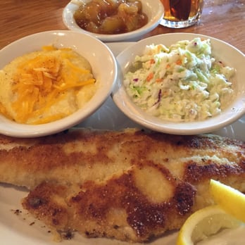 Cracker Barrel Old Country Store - Haddock with apples, cole slaw and cheese grits - American Near Me - Buckeye, Arizona