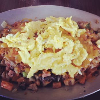Sweetberries Cafe - Ultimate Skillet is a delicious mix of all the best things about breakfast and this comea with pancakes. - New American Near Me - Sherman, Texas Sweetberries Cafe - Ultimate Skillet is a delicious mix of all the best things about breakfast and this comea with pancakes. - New American Near Me - Sherman, Texas