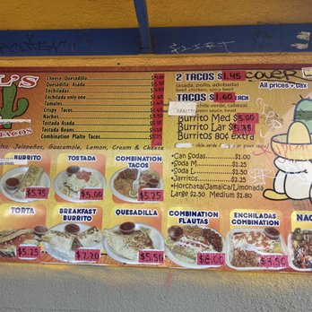 Al's Ricos Tacos - Menu - Mexican Near Me - Fresno, California