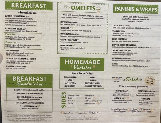 Menu photo 3 The Encounter Cafe Iowa City, IA