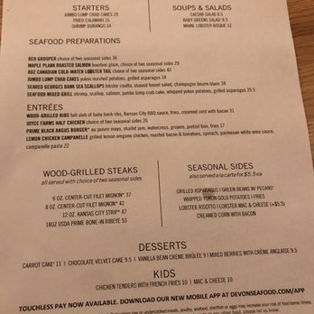 Devon Seafood & Steak - Limited menu - Seafood Near Me - Oakbrook Terrace, Illinois Devon Seafood & Steak - Limited menu - Seafood Near Me - Oakbrook Terrace, Illinois