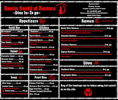 Menu photo 3 Ronin Sushi & Ramen Northbrook, IL Menu photo 3 Ronin Sushi & Ramen Northbrook, IL