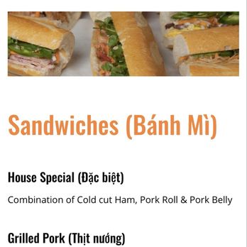 Paris Sandwiches - Vietnamese Near Me - San Diego, California