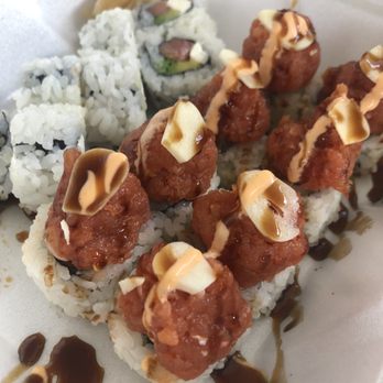 One Sushi - Philadelphia roll and sliced garlic clove roll - yummy - Sushi Bars Near Me - Sandy Springs, Georgia