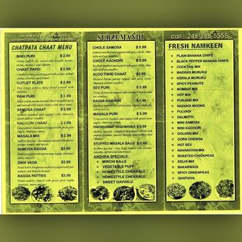 Subzi Mandi Indian Groceries - the menu - Specialty Food Near Me - Troy, Michigan Subzi Mandi Indian Groceries - the menu - Specialty Food Near Me - Troy, Michigan