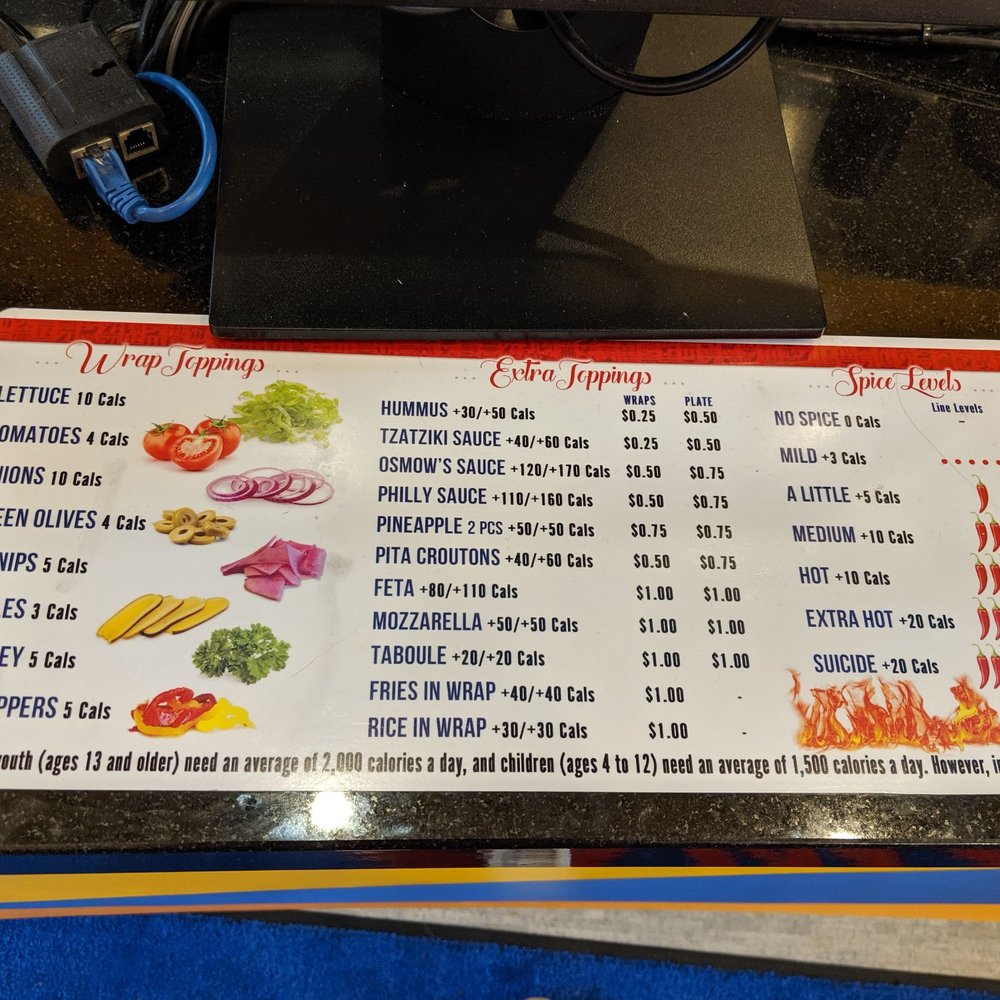Osmow's Shawarma - Extra toppings, sauces, and spice levels - Mediterranean Near Me - Pickering, Ontario Osmow's Shawarma - Extra toppings, sauces, and spice levels - Mediterranean Near Me - Pickering, Ontario