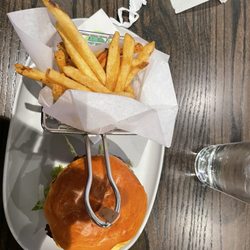 Wahlburgers - Smash burger no added salt on fries!